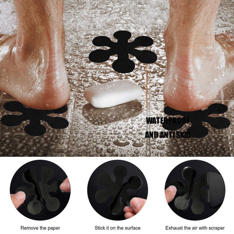 Secopad Bathtub Stickers Non-Slip, Safety Shower Treads Adhesive Appliques with Premium Scraper - Image 5